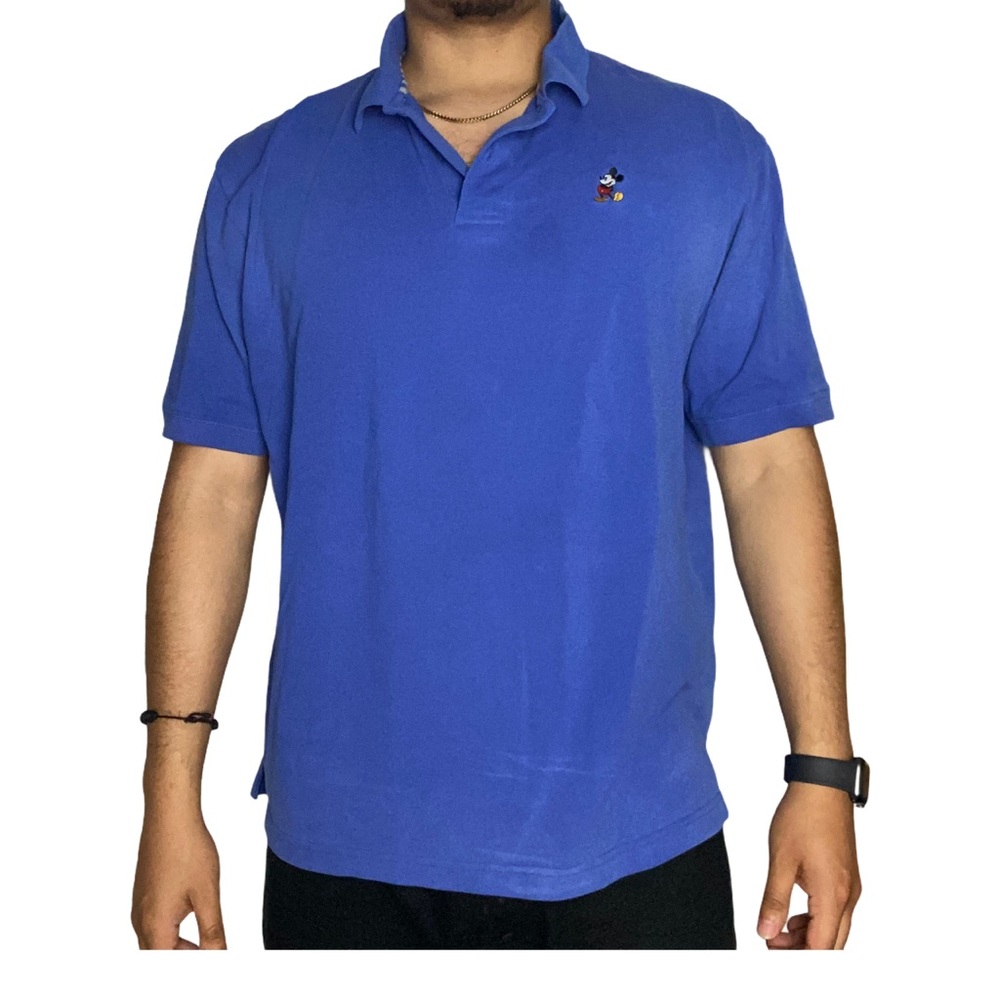 Blue Mickey Mouse polo